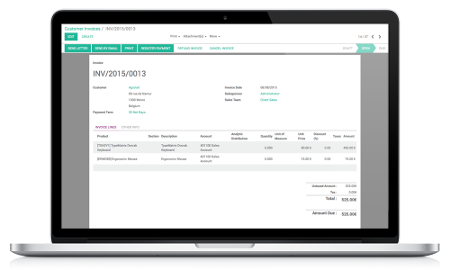 Built-in Invoicing and Accounting